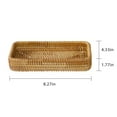 thumbnail image 2 of Rectangular Rattan Storage Baskets Natural Rattan Fruit Storage Baskets Rectangular Woven Wicker Box for Key Holder Remote Stackable Natural for Organizing, Serving, for Kitchen, Home, 3 Sizes, 2 of 7