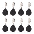 thumbnail image 2 of 8 Pcs Support de Nappe Pendentif en Marbre Noir en Forme de Goutte (3,5*4,5 cm), 2 of 14
