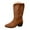 Brown, variant on UngA Cowboy Boots Women Pointy Toe Women's Western Boots Cowgirl Boots Mid Calf Boots Pink,Size 8