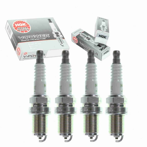 4 pc NGK 7938 V-Power Spark Plugs for 0000-18-BP47 065-01406-20 09482-00477 0E7585 0E7585A 1213202 1213202S 160999-78030 1835238T 1835246T 1Y06 2095 22401-20J05 22401KA440 241-602 2513212S 2513214S