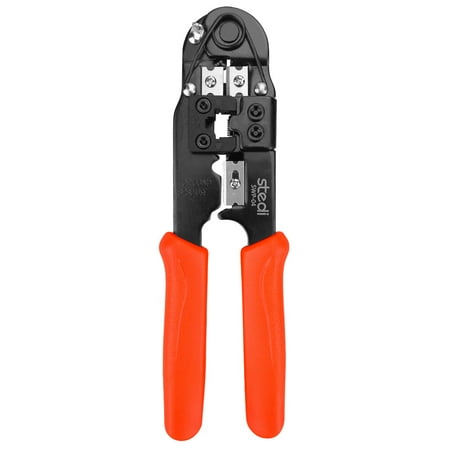

stedi rj45 crimp tool All-in-One Ratcheting Modular Data Cable Crimper / Wire Stripper / Cutter for rj45 CAT5 CAT6 Ethernet Crimping Tool