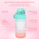 thumbnail image 5 of Muyoka Botella de agua motivacional de 2 litros con marcas de tiempo Jarra de agua de gran capacidad Botella de bebida deportiva portátil con pajita y asa Taza de bebida sin BPA para viajes al aire li Muyoka Hogar, 5 of 7