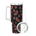 thumbnail image 2 of Lsque Watermelon Pattern 40 OZ Ice Bully Cup with Handle and Straw, Double Wall Stainless Steel Tumbler Travel Coffee Cup with Lid for Christmas Present, 2 of 8
