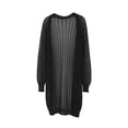 thumbnail image 6 of Women Crochet Lightweight Cardigan Cover Up Open Front Long Sleeve Summer Cardigans Long Open Front Sweater Extra Long Sweaters Womens Cardigan Print Vintage Sweater Thanksgiving Sweaters for Women, 6 of 8