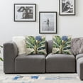 thumbnail image 3 of Acheng Tropical Trees Throw Pillow Covers Retro Boho with Green Palm Banana Tree Print Pillow Cases Summer Exotic Plants Cushion Covers for Sofa Couch Car Bedroom Home Decor  Set of 2 White, 3 of 6