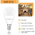 Dimmable A15 Ceiling Fan LED Bulb E12 Base, 5.5W, Warm White (2700K