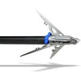 thumbnail image 5 of Megameat Durable Stainless Steel Ultra Sharp 2" Cutting Diameter Archery Hunting Bow Mechanical Expandable Broadhead with 3 Replaceable Blades & Chisel Tip, 3-Pack, 5 of 7