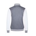 thumbnail image 5 of Breezora Women Loose Striped Long Sleeve Button Down Baseball Jacket Rib Cuff with Side Pockets Fall, 5 of 5