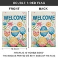 thumbnail image 4 of Happy Easter Day Garden Flag Linen Outdoor Flag Colorful Rabbit Eggs Farmhouse Spring Yard Flags Double Sided House Flag for Home,indoor ,12.5''×18''in., 4 of 4