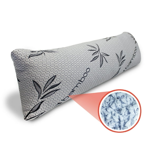 LOUNJ Body Pillows, 20 x 54, Shredded Gel Memory Foam