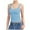 Light Blue, variant on Women's Square Neck Tank Top Sleeveless Double Lined Crop Top Basic Form Fitting Casual Summer Tops for Everyday Wear,XXL