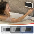 thumbnail image 1 of Kadlawus 2Pcs Waterproof Shower Phone Case Mount, Anti Fog Phone Holder for Bathroom Kitchen Wall, Universal Phone Stand for 4 to 6.8 Inches Cell Phone, 1 of 9