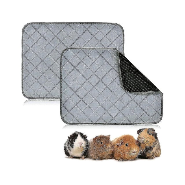 1/2 piezas de forro polar para jaulas de conejillos de indias, alfombrilla reutilizable, lavable, impermeable, almohadillas para orinar para gatitos y cachorros, 2 piezas