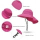 thumbnail image 5 of Sombrero para el sol de verano para niños y niñas, con protección UPF 50+, ala ancha, cuello y solapa, ideal para jugar en la playa, de 3 a 24 meses, 5 of 5