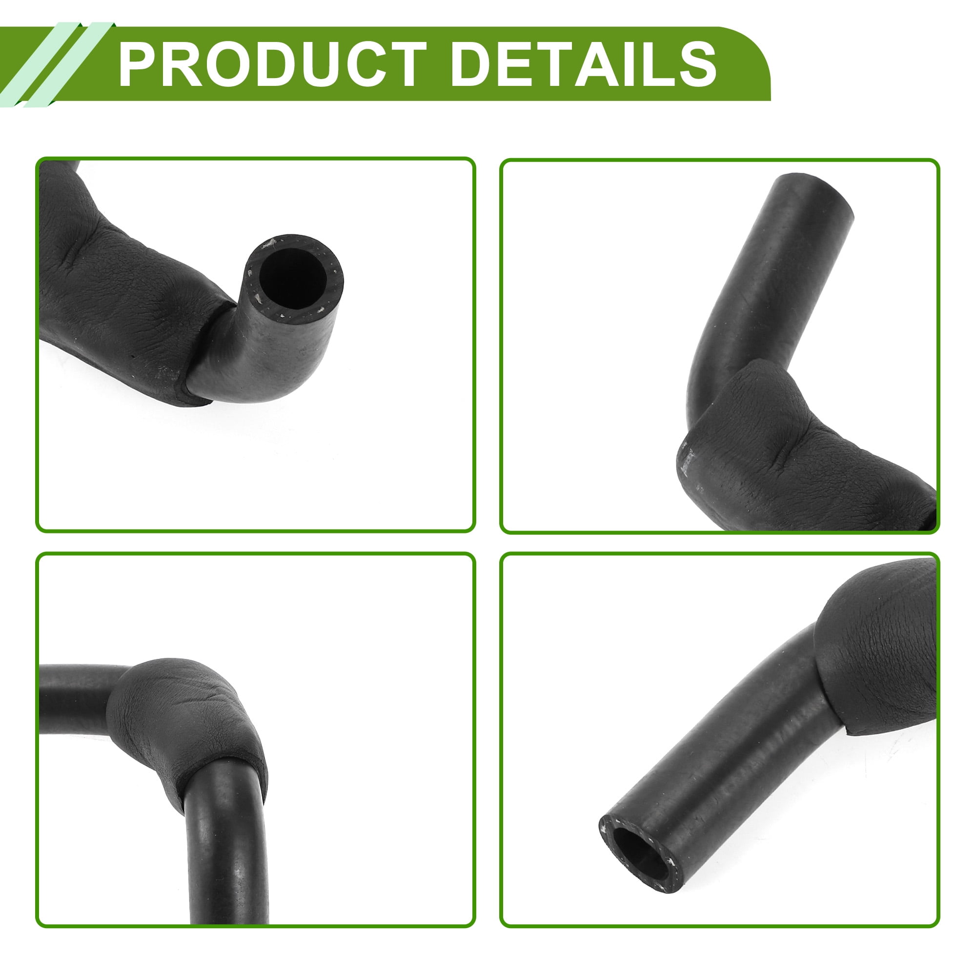Unique Bargains HVAC Heater Hose For Toyota Camry 2.2L 1997-2001 Black Rubber