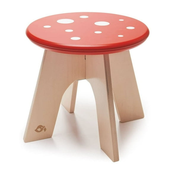 Tender Leaf Toys - Toadstool - Adorable Colorful Solid Wood Stool for Kids Age 3 