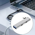 thumbnail image 4 of 4 in 1 USB C Hubs with USB C,USB Port Adapter Type C to 2Type C+USB Adapter USB Hubs Adapter USB Splitter USB Expander, 4 of 8