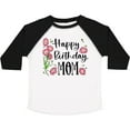thumbnail image 3 of Inktastic Happy Birthday, Mom Pink Flowers Boys or Girls Toddler T-Shirt, 3 of 5