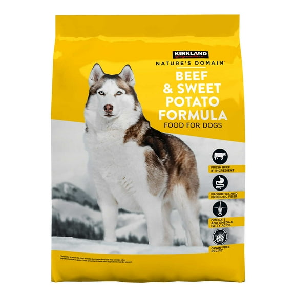 Kirkland Signature Nature's Domain Beef Meal & Sweet Potato Dog Food, 35 Pounds