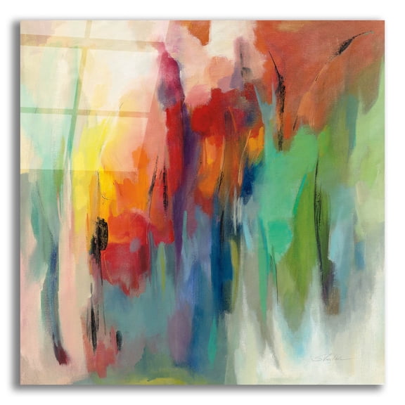 Epic Art 'March Rainbow' by Silvia Vassileva, Acrylic Glass Wall Art, 12"x12"