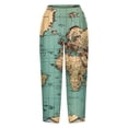 thumbnail image 5 of BUIgtTklOP no boundaries Women's Plus Size Vintage Wide Leg Pants Cotton Linen Harem Pants Summer Elastic Waist Casual Lightweight Baggy Dandelion Pants for Beach,Cropped Pants for Women Clerance, 5 of 5
