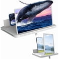 thumbnail image 1 of Mobile Phone Magnifier Screen, 3D HD Magnifying Projector Screen Enlarger for Movies Videos and Gaming, Foldable Phone Stand with Screen Amplifier, Compatible with All Smartphones, 1 of 7