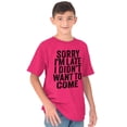 thumbnail image 5 of I Didn't Want to Come Introvert Funny Crewneck T Shirts Boy Girl Teen Brisco Brands X, 5 of 6