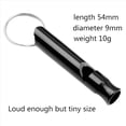 thumbnail image 3 of Paquete de 40 Silbato de Aluminio, Silbato Deportivo, Silbatos de Supervivencia de Emergencia con , Negro, 3 of 5