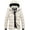 Beige, variant on Women Coat Winter Jacket Puffer Gorgeous Snow Jackets Women's Warm Windproof Padded Coats Lightweight Hooded Hiking Travel Ski White 2XL