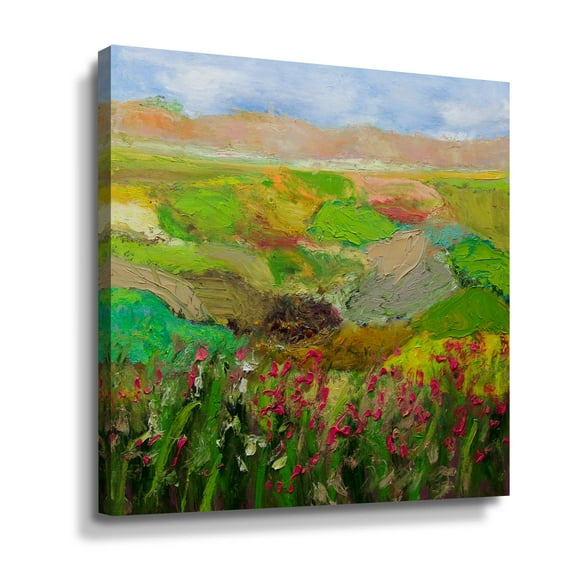 Artwall Red Roses, Gallery Wrapped Canvas by Allan Friedlander