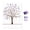 Purple, variant on Walbest Sign in Signature Fingerprints Tree Canvas Guest Book Fingerprint Painting, Creative Tree Fingerprints Painting Decor for Wedding Party with Ink Pads
