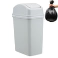 thumbnail image 5 of Trash Cans with Lids, 10L Trash Bin, Swing Lid Trash Can, Thickened Kitchen Waste Basket, Leak-Proof Bathroom Garbage Bin, Bedroom Trash Can, Counter Trash Can, for Counter, 5 of 20