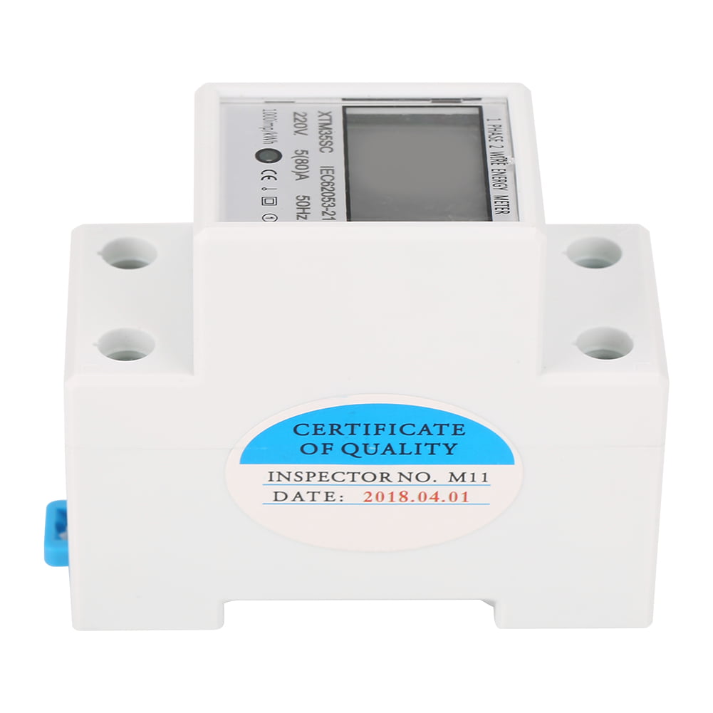 30 A Digital 1-Phase 2 Wire 1P DIN-Rail Electric Meter Electronic KWh Meter KWh Meter 220V 5 