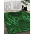 thumbnail image 3 of Ahgly Company Machine Washable Indoor Rectangle Transitional Dark Forest Green Area Rugs, 7' x 9', 3 of 7