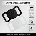 thumbnail image 2 of Taglory Airtag Dog Collar Holder, 2 Pcs Silicone Waterproof Air Tag Cases, Black & White, 2 of 7