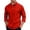 Red, variant on SHTXOZHI Casual Collared Pullover for Men Long Sleeve Button Up Shirts Outdoor Vacation Solid Color Stretchy Tops