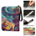 thumbnail image 4 of 400 Pockets Trading Cards Album,Card Binder 4-Pocket, Cards Collector Album Holder Fits 400 cards with 50 removable sheets Psychedelic Tower, 4 of 6