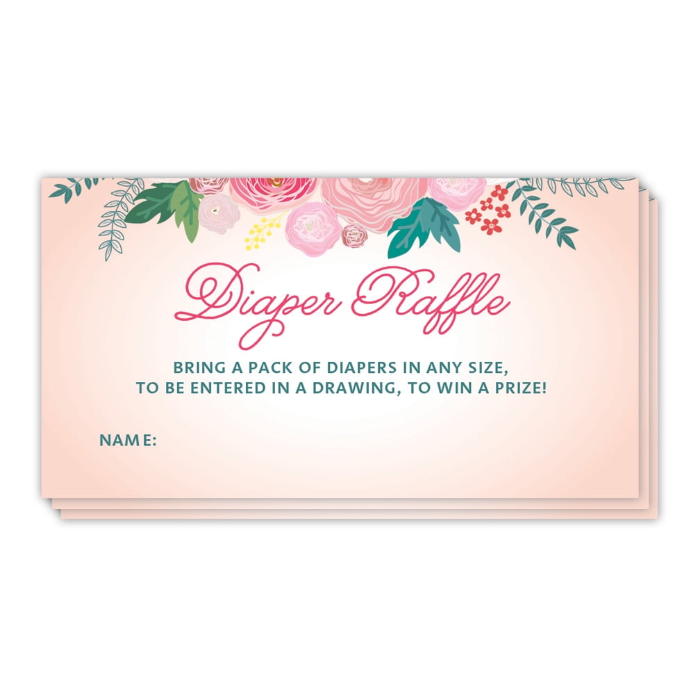 diaper raffle invitation