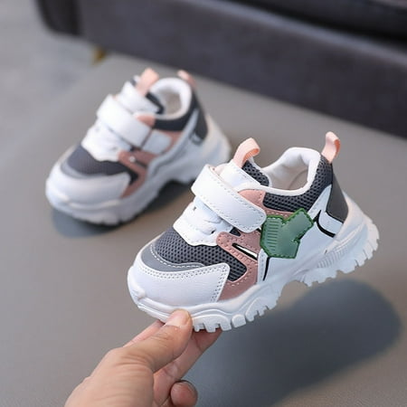 

B91xZ Toddler Sneakers Shoes Casual Single Shoes First Walkers Shoes Summer Outdoor Soft Breathable Sports Shoes (Gray 11.5 Little Child)