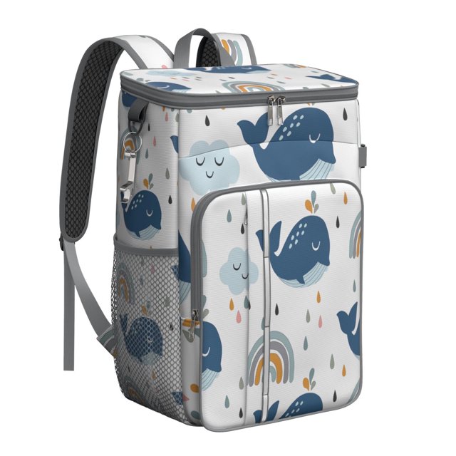 Shark Insulated Cooler Backpack - 20L Leakproof Soft Cooler Bag for Camping, Beach & Picnic with High-Capacity (26 Cans), Long-Lasting Insulation & Multiple Pockets