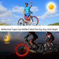 thumbnail image 4 of Cinta reflectante de seguridad, 2 rollos, cinta reflectante sin residuos, cinta autoadhesiva de señalización de seguridad, advertencia de seguridad para camiones, bicicletas, cochecitos de bebé, 4 of 4
