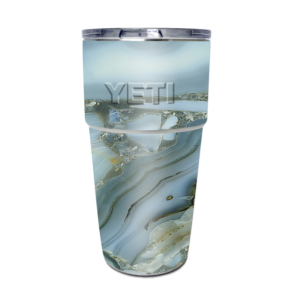 Skin Decal Wrap for Yeti Rambler 16 OZ Stackable Cup sticker Marble