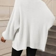 thumbnail image 4 of Vedolay Sweaters for Women Trendy Lightweight Casual Open Front Knitted Sweater with Pockets White,S, 4 of 5