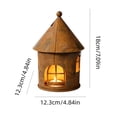 thumbnail image 3 of House Candle Holder, Metal Lantern Decor, Hollow House Shaped Candle Stand for Mantels Dining Tables Covered Patios, Lightweight Metal Accent for Flexible Display, 3 of 7