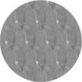 thumbnail image 1 of Ahgly Company Machine Washable Indoor Round Transitional Sonic Silver Gray Area Rugs, 4' Round, 1 of 7
