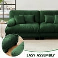 thumbnail image 4 of Modern Luxury Chenille U-Shaped Sectional Sofa for Living Room - 220×80×75cm with 2 Ottomans, 4 of 19