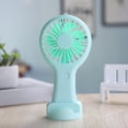 thumbnail image 2 of Mini Ventilador Portátil Verde, Ventilador Recargable USB para Oficina, Dormitorio, Regalo para Estudiantes, Larga Resistencia, 2 of 5