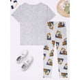 thumbnail image 4 of QEFJNO 3-12Y Boys Pajamas Little Big Boys Pajamas Short Sleeves and Pants 2 Pieces Summer Pjs Set Kid Excavator Sleepwear, 4 of 14