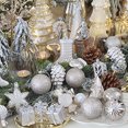 thumbnail image 4 of 30 piezas/caja de bolas navideñas de 6 cm, irrompibles, para decoración de árboles de Navidad, bolas transparentes de PET, juego de bolas navideñas, 4 of 4
