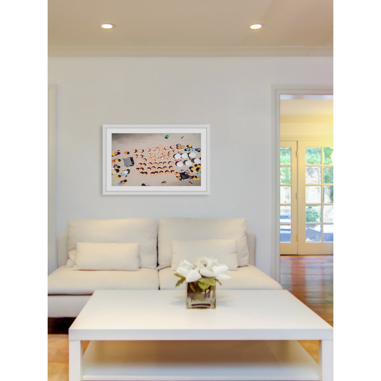 Marmont Hill "Multicolored Umbrellas" Framed Painting Print